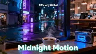 【AIMelody Global】Midnight Motion｜AI Lo Fi Pop &times; Chillwave｜Produced by Suno