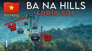 Ba Na hills cable car Da Nang Vietnam