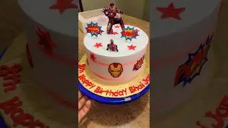Iron man theme cake #Fondant Cake Official #Whatsapp# 03278432319#theme cake #birthday cake#viral