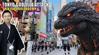 Godzilla Street Shinjuku Tokyo in 4K