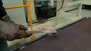 Box beam welding line, electro slag welding