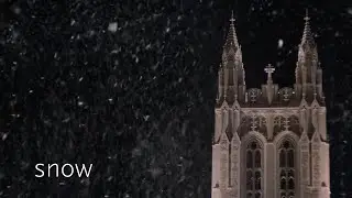 Snow at Boston College