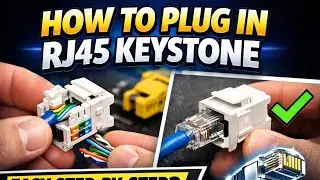 RJ45 Keystone Jack Wiring Tutorial | Easy & Correct Method