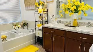 SUMMER BATHROOM REFRESH | BATHROOM DECORATING IIDEAS #summerideas #popofcolor