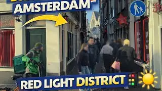 Amsterdam Red Light District | Calm POV Drive Through the City