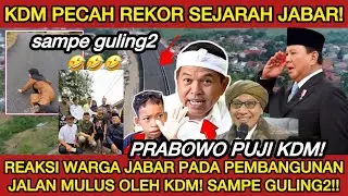PRABOWO PUJI KDM‼️REAKSI WARGA JABAR ATAS PEMBANGUNAN KDM SAMPE GULING2 DI JALAN KARENA MULUS!!