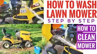 HOW TO CLEAN / WASH Riding Lawn Mower With Hose Soap & Water Cub Cadet John Deere