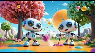 Busy Little Robots 🤖⚙️ | Fun Nursery Rhymes for Kids | Learning & Counting Songs for Toddlers