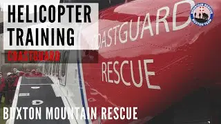 Buxton mountain rescue  training with the Sikorsky S-92