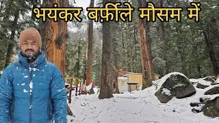 Shri Hemkunt Sahib Route During Winters 😍 || Ghangria In Snow 
