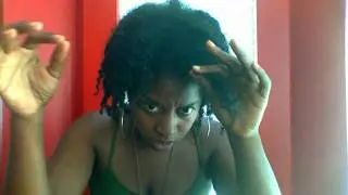 One Month Semi Free-Form- Starter locs w/ 2 strand twist