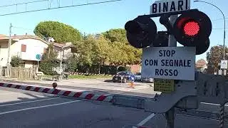 Uno dei due passaggi a livello di Ravenna