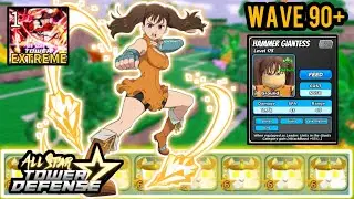 NEW Diane 6 Star (Hammer Giantess) in Wave 90+ Extreme Infinite Mode - All Star Tower Defense