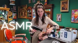 Bitcoin Millionaire's Ultimate Relaxation: ASMR Barber Session with Sarah