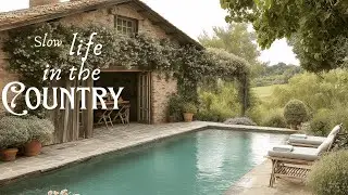 Slow Life in the Country | Jazz Relaxing Music With Poolside Tranquility and Rustic Charm