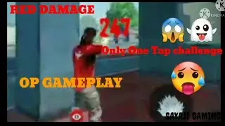 ONLY RED DAMAGE. OP GAMEPLAY CLASH SQUAD RANK ONLY ONE TAP CHALLENGE