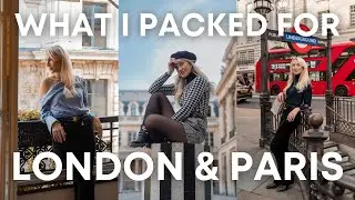 WHAT I PACKED FOR LONDON & PARIS | Amanda Weldon