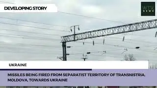 Missiles being fired from separatist territory of Transnistria, Moldova, towards Ukraine