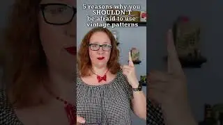 Top 5 reasons to use Vintage Sewing Patterns || #shorts