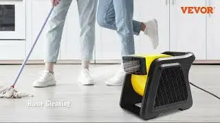 VEVOR Pivoting Utility Fan, 600 CFM High Velocity Floor Blower for Drying