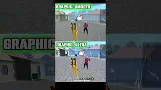 Free fire graphics comparison  Smooth vs Ultra  #brainplay #freefire #ffmax   #brainplayff