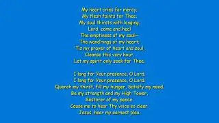 My Earnest Plea