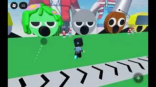 Jugando a los toboganes de sprunki 🛝😮🌈