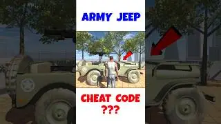 ARMY JEEP CHEAT CODE IN INDIAN BIKES DRIVING 3D | INDIAN BIKE DRIVING 3D #shorts