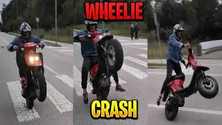 Booster wheelie crash!