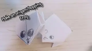 How to make an origami hopping frog