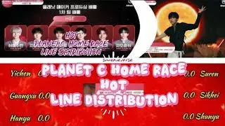 PLANET C : HOME RACE &bull; 'HOT' (Original: Seventeen) | Line Distribution