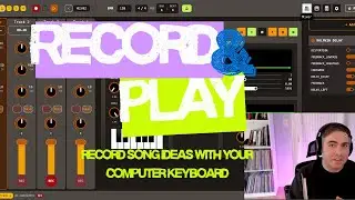 How to record song ideas with a computer keyboard on fourtrack.fm