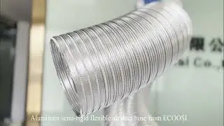 Aluminum Semi Rigid Flexible Air Duct Ventilation Hose From Ecoosi Industrial Co., Ltd.