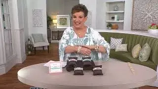 The Vintage Sparrow Boxed Set of 4 Stacking Beaded Word Bracelet on QVC