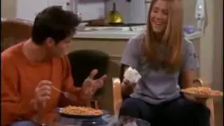 Joey and Rachel eating spaghetti !! (From Friends)