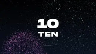 10 Second Countdown ⏱️ Happy New Year 🎆 Voice Countdown with Fireworks