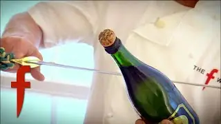 Gordon Ramsay Opens Champagne With A Sword | The F Word