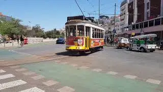 Lisbon Trams 574 on Line 28 Lisbon on 24/05/23