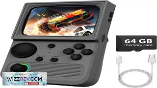 R36T Retro Game Console Handheld Game Console with 3.5in IPS HD Screen