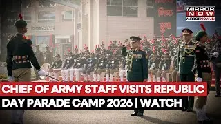 Indian Army Chief General Dwivedi Visits Republic Day Parade Camp, Interacts With Cadets | Watch
