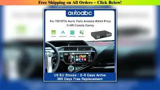 Wireless Carplay Android Auto For TOYOTA Auris Yaris Avensis RAV4 Prius C-HR Corolla Camry Decoder