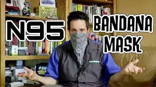 N95 Bandana Mask with Broad Airpro Powered Ventilation