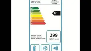 Lada frigorifica Arctic O37+, 350 l, A+, iluminare, alb