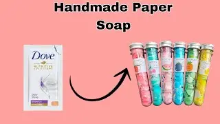 DIY Handmade Paper soap 🧼 | School Supplies | #youtube #schoolsupplies 