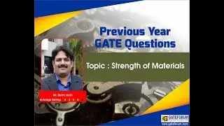 Strength of Materials (ME/CE) GATE(19,18 & 17) Solutions I Part 1
