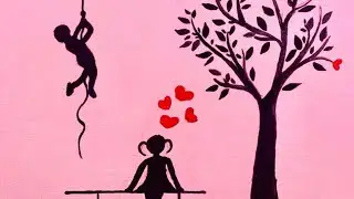 paintingtree on wall |walldecorating with treedesign|In easy way