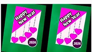 DIY:Easy & Beautiful New Year Card Ideas | Handmade Greeting Card for New Year 2026 #spcrafts 