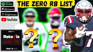 Here's How To Rock Your Fantasy Football Draft: The Zero RB List
