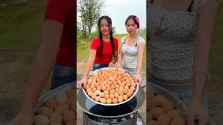 Make 75 eggs into an omelette! #shorts