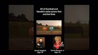 All of gumball and darwin's voice actors first and last lines | part 1 #theamazingworldofgumball